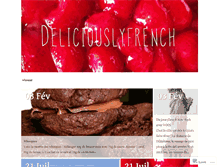 Tablet Screenshot of deliciouslyfrench.wordpress.com