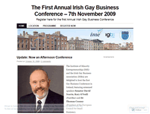 Tablet Screenshot of irishgaybusinessconference.wordpress.com