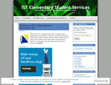 Tablet Screenshot of istesstudentservices.wordpress.com