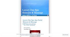 Desktop Screenshot of luxurydayspa.wordpress.com