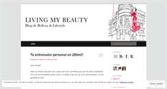 Desktop Screenshot of livingmybeauty.wordpress.com