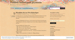 Desktop Screenshot of fictionshistoriquesjeunesse.wordpress.com