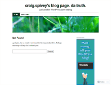 Tablet Screenshot of craigspivey.wordpress.com