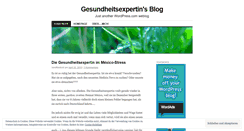 Desktop Screenshot of gesundheitsexpertin.wordpress.com