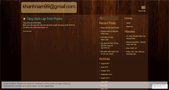 Desktop Screenshot of khanhnam99.wordpress.com