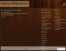 Tablet Screenshot of khanhnam99.wordpress.com