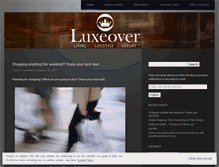 Tablet Screenshot of luxeover.wordpress.com