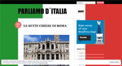 Desktop Screenshot of parliamoditalia.wordpress.com