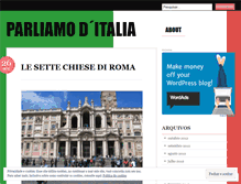 Tablet Screenshot of parliamoditalia.wordpress.com