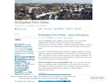 Tablet Screenshot of hollingdeannews.wordpress.com