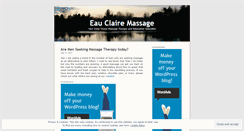 Desktop Screenshot of eauclairemassage.wordpress.com