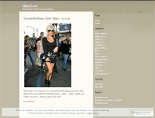 Tablet Screenshot of glamlove.wordpress.com