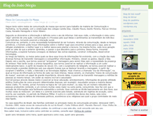 Tablet Screenshot of blogdojoaosergio.wordpress.com