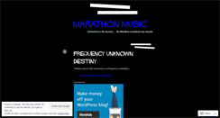 Desktop Screenshot of marathonmusic.wordpress.com