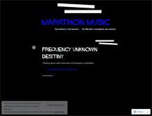 Tablet Screenshot of marathonmusic.wordpress.com