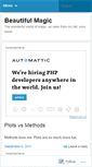 Mobile Screenshot of beautifulmagic.wordpress.com