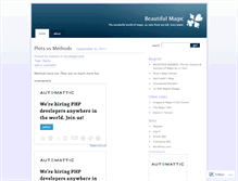 Tablet Screenshot of beautifulmagic.wordpress.com
