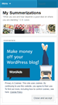Mobile Screenshot of mysummerizations.wordpress.com