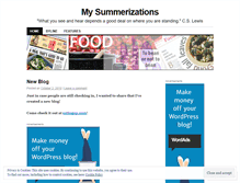 Tablet Screenshot of mysummerizations.wordpress.com