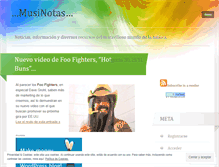 Tablet Screenshot of musinotas.wordpress.com