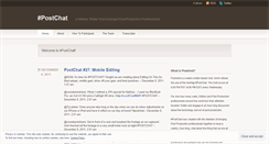 Desktop Screenshot of postchat.wordpress.com