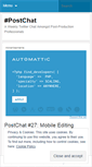 Mobile Screenshot of postchat.wordpress.com