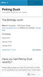 Mobile Screenshot of pekingduck.wordpress.com