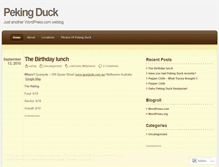 Tablet Screenshot of pekingduck.wordpress.com