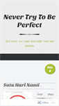 Mobile Screenshot of nevertrytobeprefect.wordpress.com