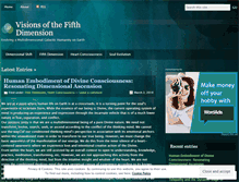 Tablet Screenshot of dimensionalvisions.wordpress.com