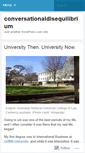 Mobile Screenshot of conversationaldisequilibrium.wordpress.com