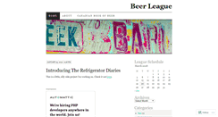 Desktop Screenshot of beerleague.wordpress.com