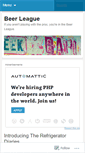 Mobile Screenshot of beerleague.wordpress.com