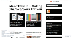 Desktop Screenshot of makethisdo.wordpress.com