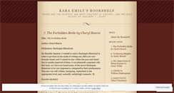 Desktop Screenshot of karaemilysbookshelf.wordpress.com
