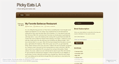 Desktop Screenshot of pickyeatsla.wordpress.com