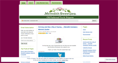 Desktop Screenshot of meredithsweetpea.wordpress.com