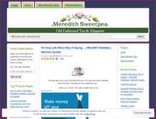 Tablet Screenshot of meredithsweetpea.wordpress.com