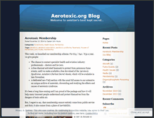 Tablet Screenshot of aerotoxic.wordpress.com