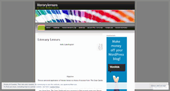 Desktop Screenshot of literarylenses.wordpress.com