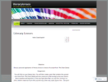 Tablet Screenshot of literarylenses.wordpress.com