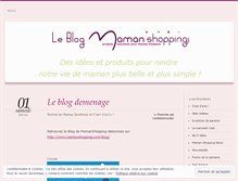 Tablet Screenshot of mamanshopping.wordpress.com