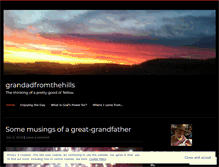 Tablet Screenshot of grandadfromthehills.wordpress.com