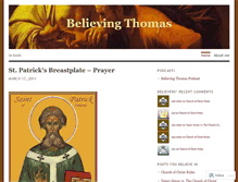 Tablet Screenshot of believingthomas.wordpress.com