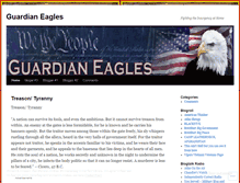 Tablet Screenshot of guardianeagles.wordpress.com