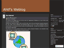 Tablet Screenshot of ahtf.wordpress.com