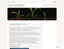 Tablet Screenshot of leonardite.wordpress.com