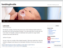 Tablet Screenshot of fumblingthrulife.wordpress.com