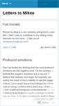 Mobile Screenshot of letterstomikee.wordpress.com