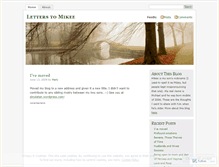 Tablet Screenshot of letterstomikee.wordpress.com